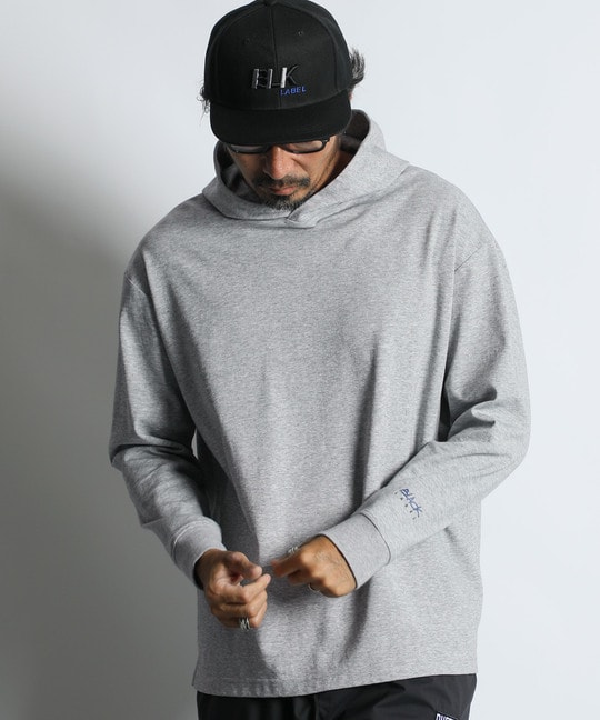 〔BLACK LABEL〕：セットアップ ポンチ素材 プルオーバーパーカー