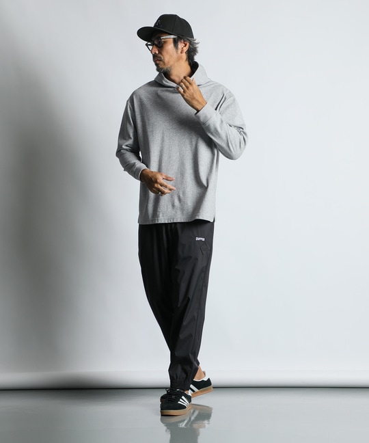 〔BLACK LABEL〕：セットアップ ポンチ素材 プルオーバーパーカー