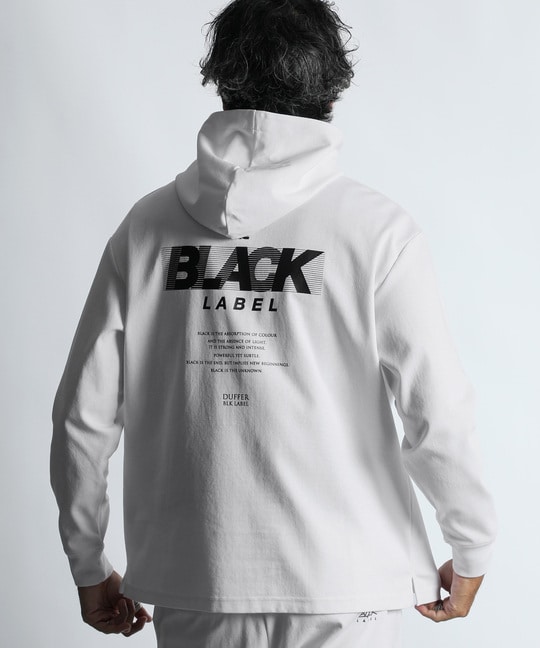 〔BLACK LABEL〕：セットアップ ポンチ素材 プルオーバーパーカー