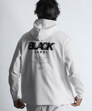 〔BLACK LABEL〕：セットアップ ポンチ素材 プルオーバーパーカー