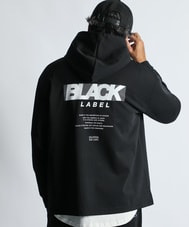〔BLACK LABEL〕：セットアップ ポンチ素材 プルオーバーパーカー