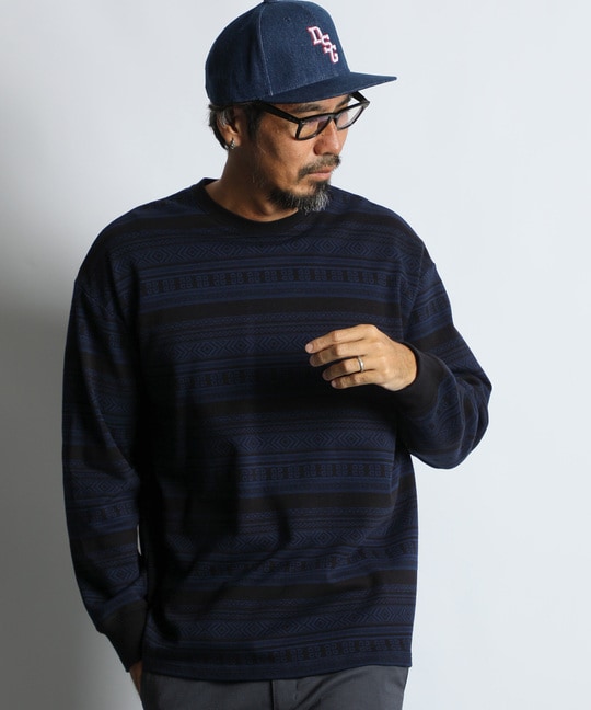 オリジナル ジャガード ロンTEE