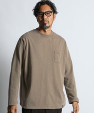 ポンチ素材 スノー加工 ルーズフィットロンTEE