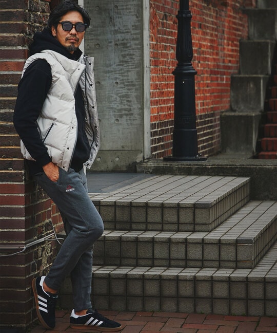 〔BLACK LABEL〕：POLARTEC フルジップ パーカー