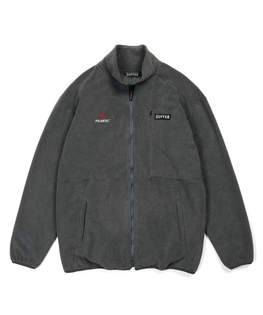 〔BLACK LABEL〕：POLARTEC スタンドカラー ジップトップス