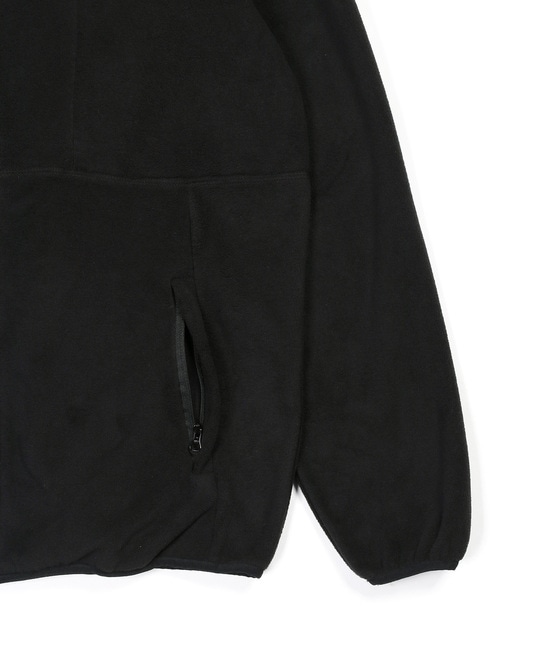 〔BLACK LABEL〕：POLARTEC スタンドカラー ジップトップス