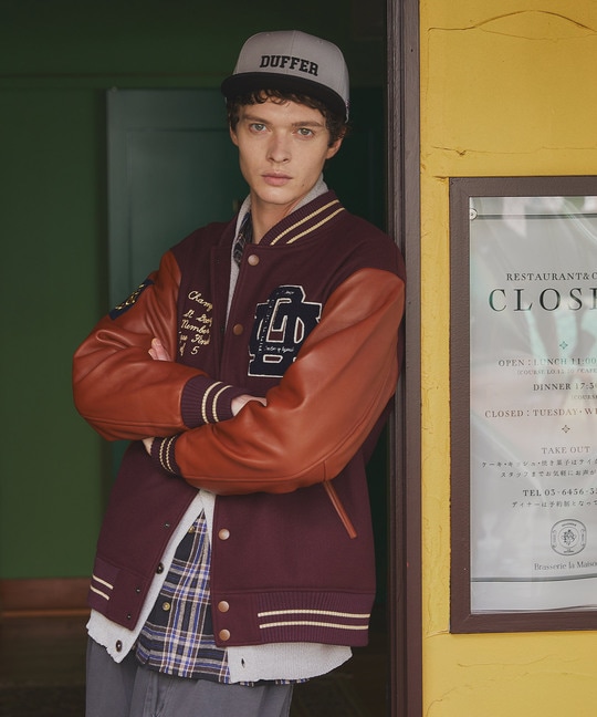 バーシティジャケット スタジャン ｜The DUFFER of St.GEORGE