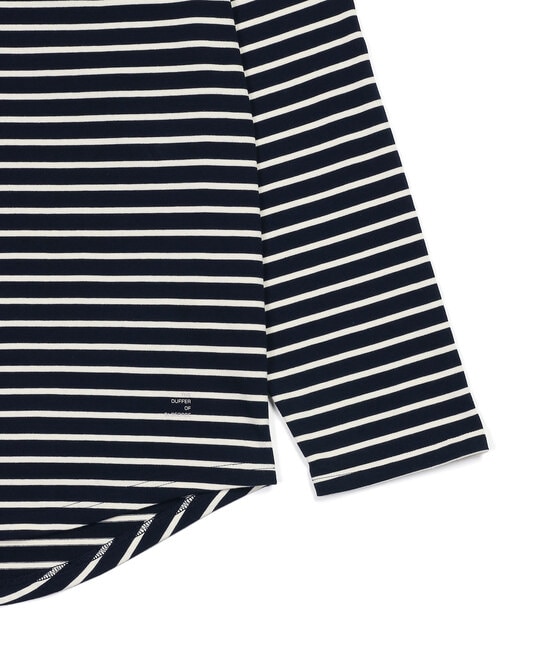 ボーダー タートルネック ロンTEE