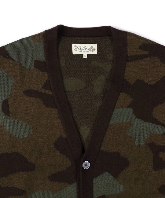 OLD Stussy 90s カモフラ ドライバーズニット カーディガン 迷彩 90s USA製 old stussy digital camouflage アメリカ製 オールド