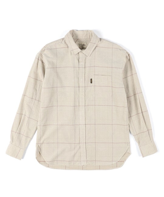 コーデュロイ タッターソール チェックシャツ