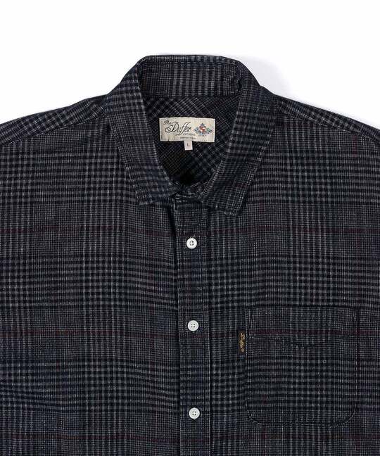 コーデュロイ タッターソール チェックシャツ