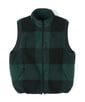 クラシックタータンチェック ボアフリース リバーシブルベスト