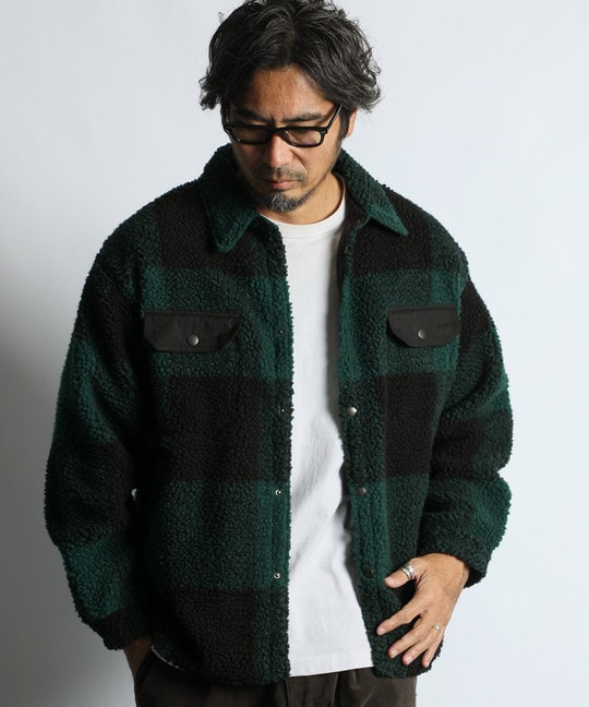 クラシックタータンチェック ボアフリース CPOアウター