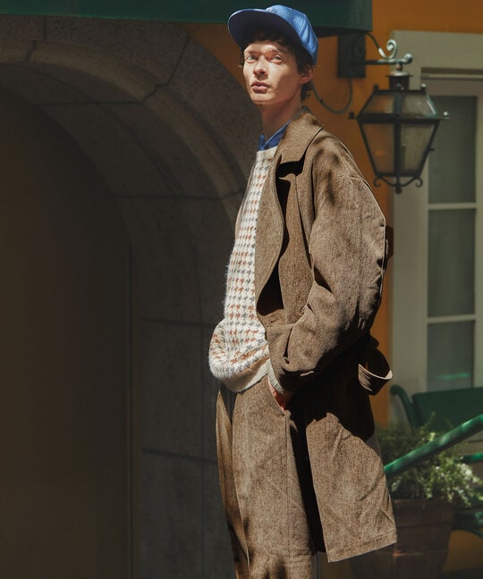 起毛ツイル ロングコート