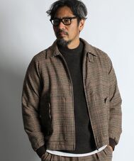 テックツイード ショートブルゾン