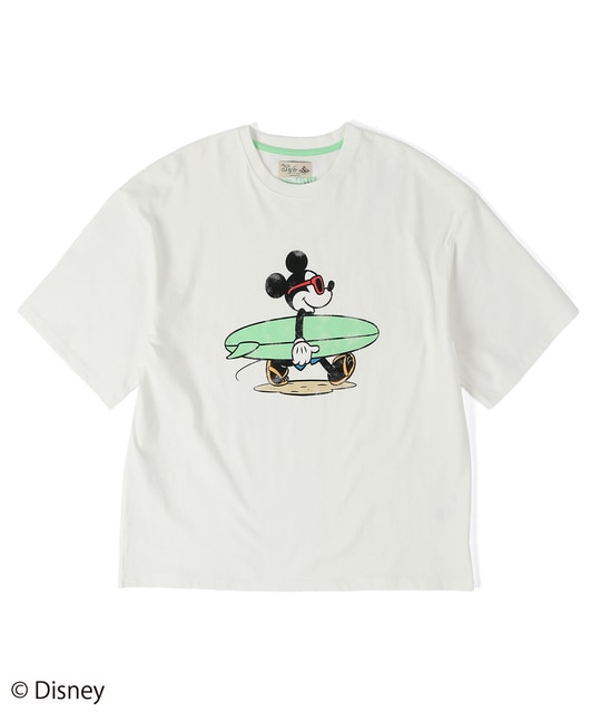 <ミッキーマウス>Tシャツ "SURF"【WEB限定アイテム】