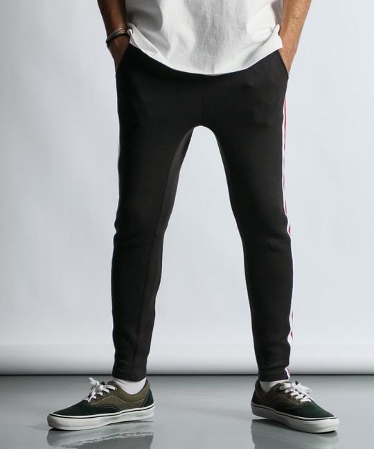 ダンボールニット サイドライン スリムパンツ【WEB限定アイテム】