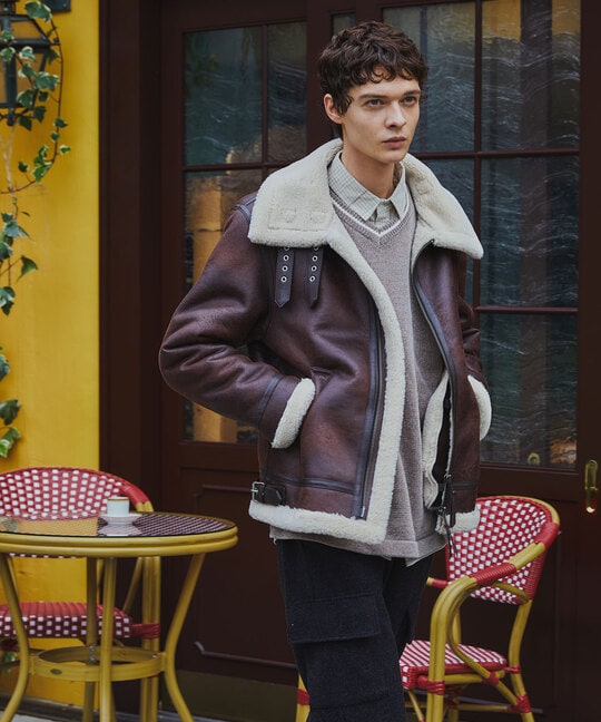 フェイクムートン B3 フライトジャケット