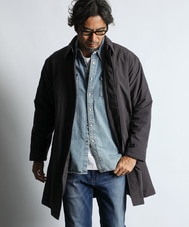 撥水 中綿 ステンカラーコート