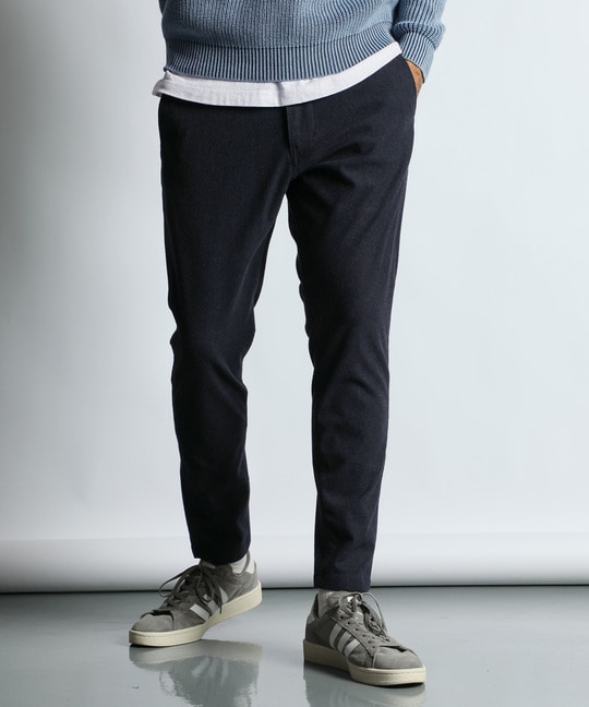 『WONDER SHAPE』：ワンダーシェイプ 微起毛 スリムパンツ