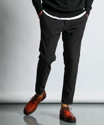 『WONDER SHAPE』：ワンダーシェイプ 微起毛 スリムパンツ