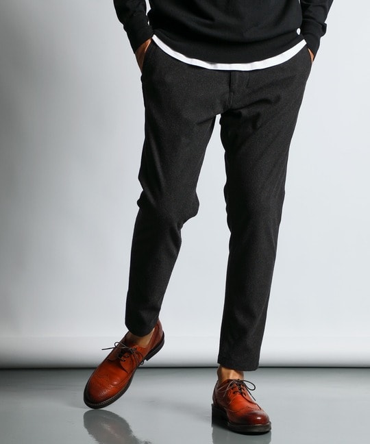 『WONDER SHAPE』：ワンダーシェイプ 微起毛 スリムパンツ