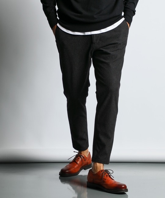 『WONDER SHAPE』：ワンダーシェイプ 微起毛 スリムパンツ