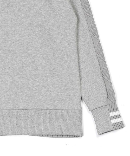 スウェット/アランニット 切替えデザイン ウォッシャブルニット