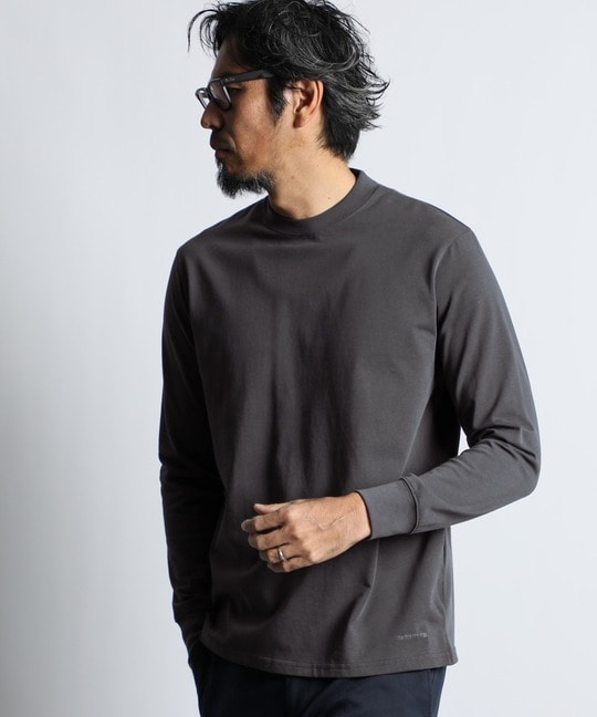 シルキータッチ シールドネック ロンTEE