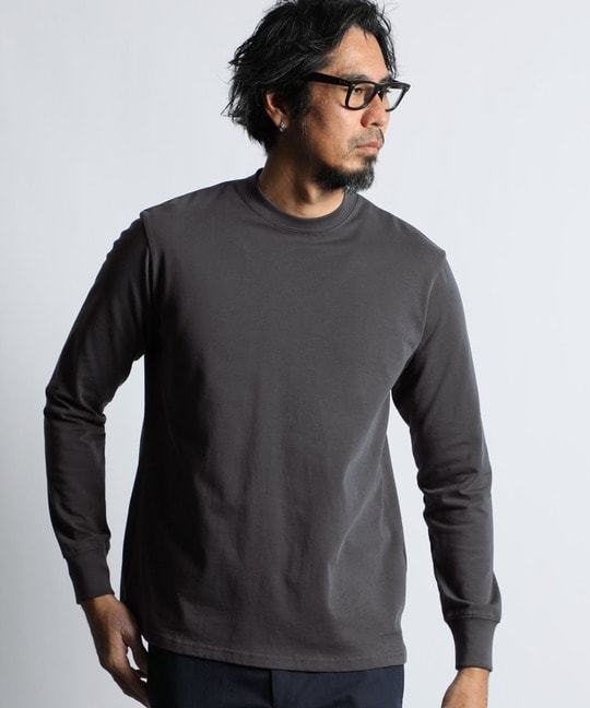 シルキータッチ シールドネック ロンTEE
