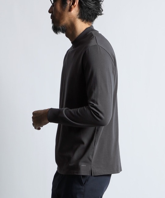 シルキータッチ シールドネック ロンTEE