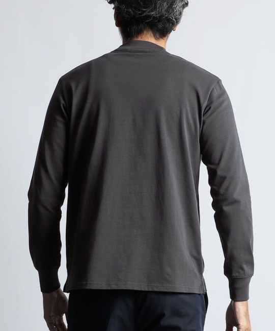 シルキータッチ シールドネック ロンTEE
