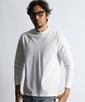 シルキータッチ シールドネック ロンTEE
