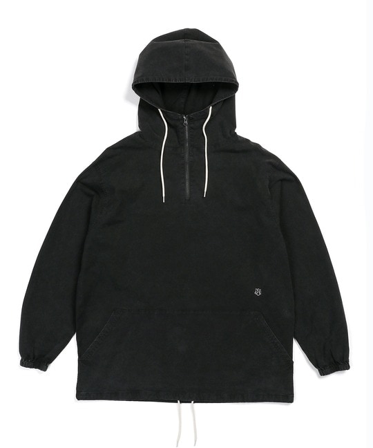 サルファ染め オックスフォード シャツパーカー フードシャツ