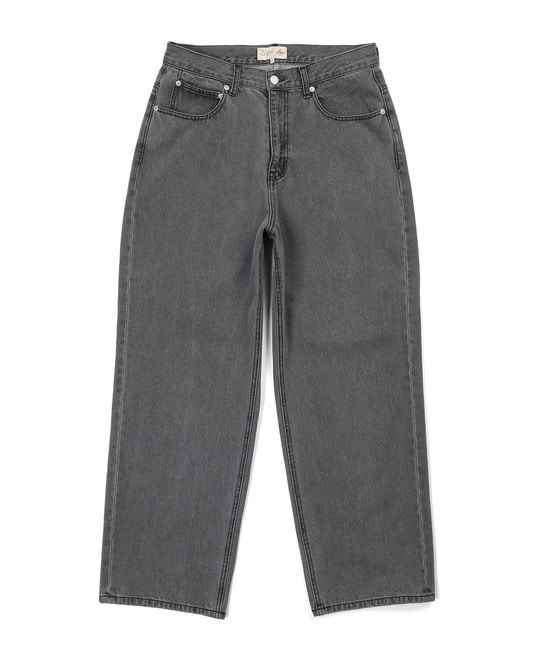 ブリーチ加工 ワイドストレート バギージーンズ【WEB限定アイテム】