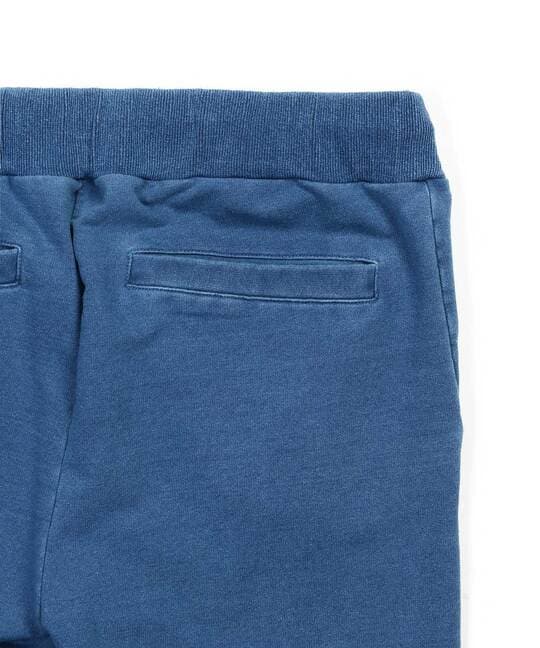 インディゴ ポンチ素材 セットアップ スマートパンツ