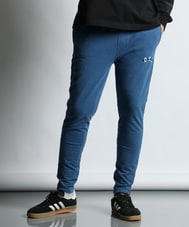 インディゴ ポンチ素材 セットアップ スマートパンツ