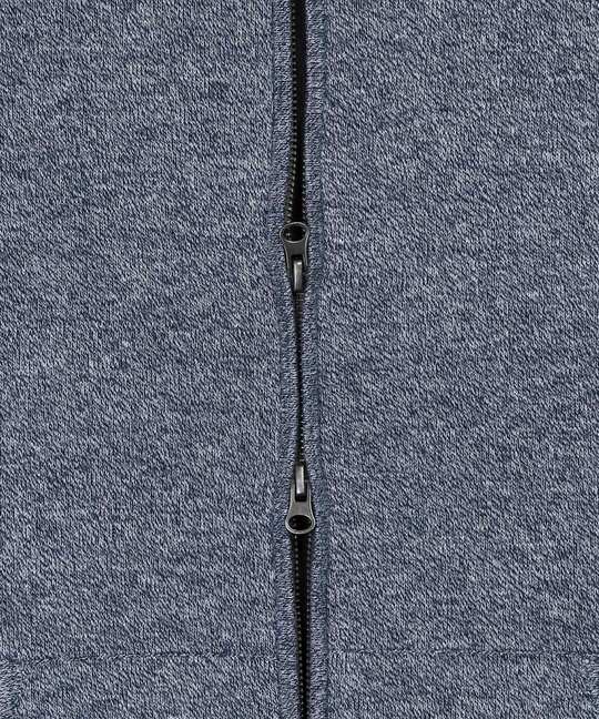 ダブルフェイス ニット ジップパーカー