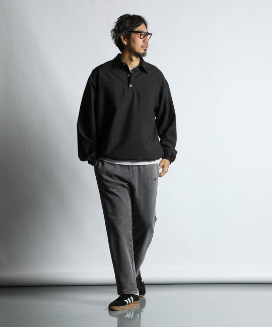 ウールライク プルオーバーシャツ シャツアウター