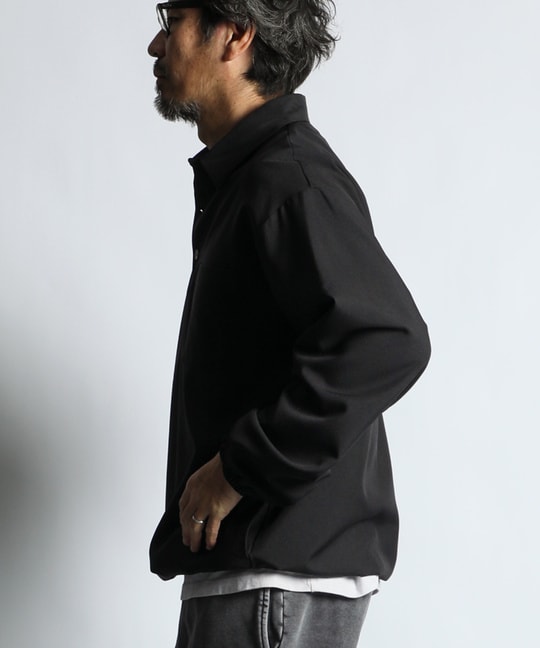 ウールライク プルオーバーシャツ シャツアウター