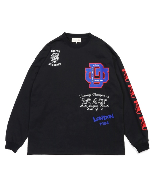 DUFFERアーカイブ ロゴ ロングスリーブTシャツ