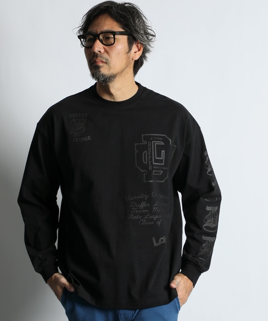 DUFFERアーカイブ ロゴ ロングスリーブTシャツ