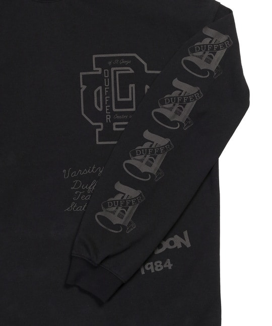 DUFFERアーカイブ ロゴ ロングスリーブTシャツ