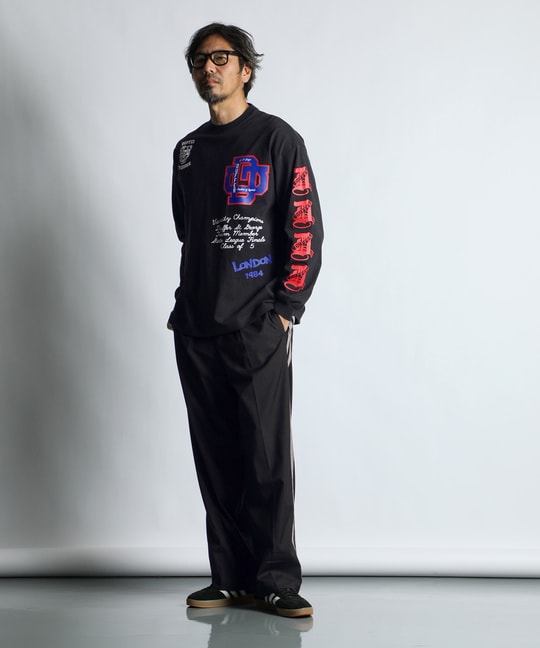 DUFFERアーカイブ ロゴ ロングスリーブTシャツ