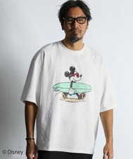 <ミッキーマウス>Tシャツ "SURF"【WEB限定アイテム】