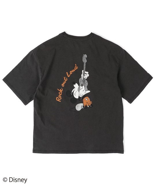 <ミッキーマウス>Tシャツ "ROCK"【WEB限定アイテム】