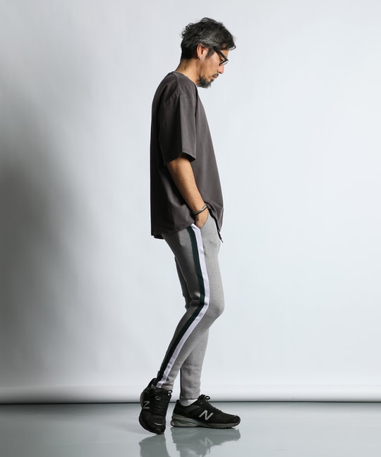 ダンボールニット サイドライン スリムパンツ【WEB限定アイテム】