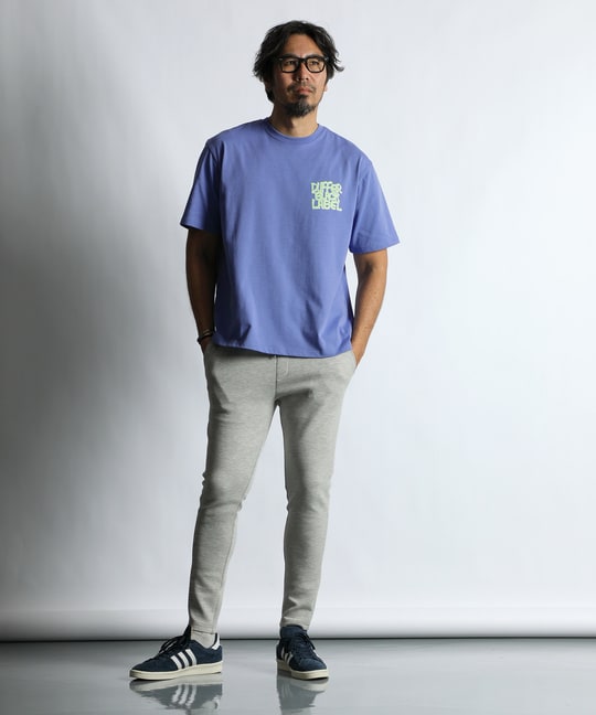 〔BLACK LABEL〕：CVC天竺 速乾 ネオンロゴTEE