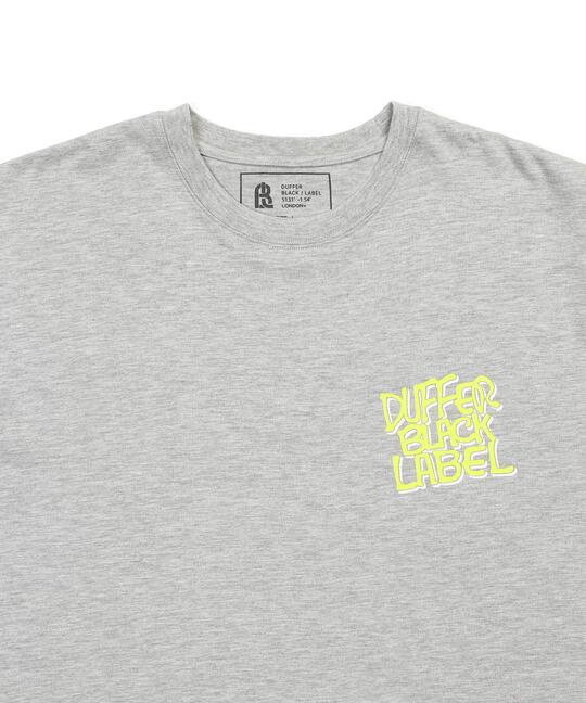 〔BLACK LABEL〕：CVC天竺 速乾 ネオンロゴTEE