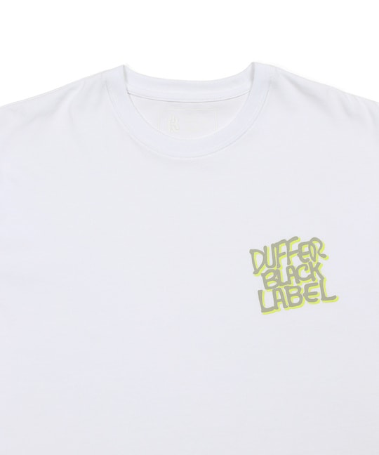 〔BLACK LABEL〕：CVC天竺 速乾 ネオンロゴTEE